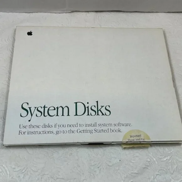 VTG 1991 Apple Computer System Macintosh 7 Disk Set Ver 7.1, 914-0363-B,