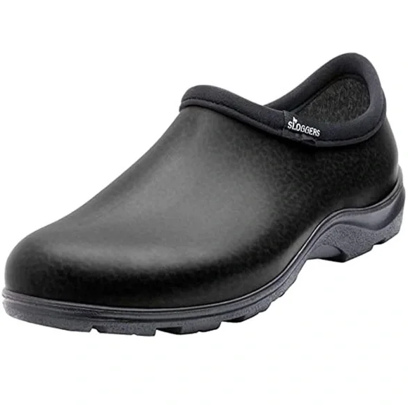 Sloggers Men's Black waterproof work shoe slip on rain and durable garden size 9