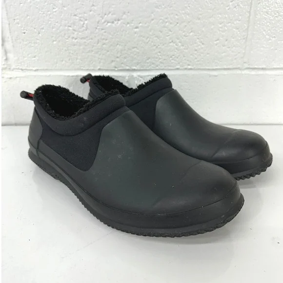 Hunter Sherpa Shoes Black Waterproof Slip On Insulated / Men's size 10