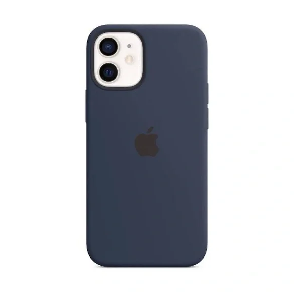 Apple iPhone 12 mini Silicone Case with MagSafe, Deep Navy