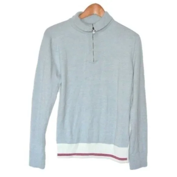 Banana Republic 1/4 zip Sweater Merino Wool Blend size L‎ Large