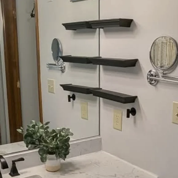 Modern Black Shelves