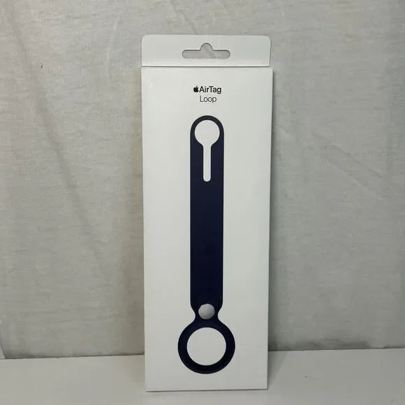Genuine Original Apple AirTag Polyurethane Loop Case Cover - Deep Navy MHJ03ZM/A