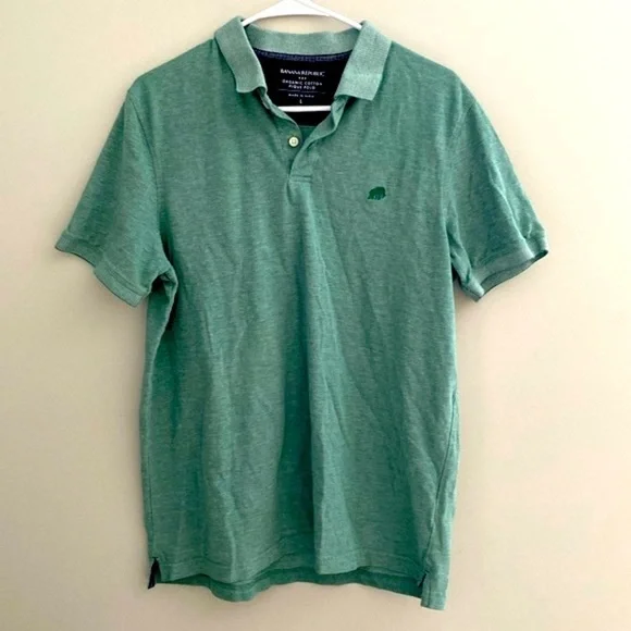 Banana Republic green polo