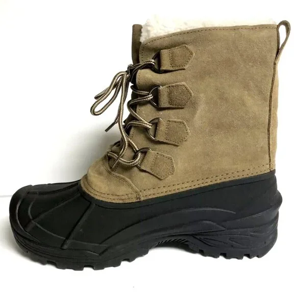Totes Men's Arnold, Tan Winter Boots, Size 12 M