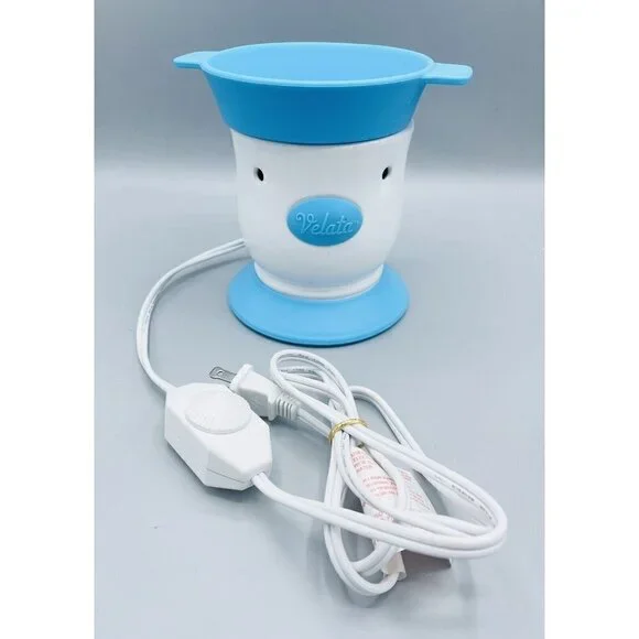 VELATA Fun Fondue Warmer Scentsy Blue Razz 1 Fork Chocolate Melting Pot