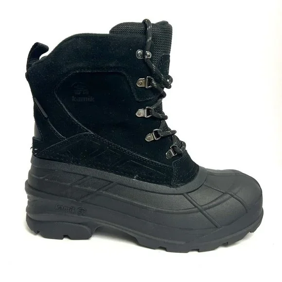 Kamik Mens Fargo 2 Waterproof Boot Black Size 7 M