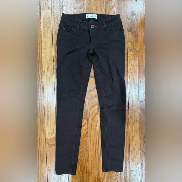 Abercrombie kids Brown Skinny Jeans Slim Fit Jeans Girls size 14 Slim NWOT