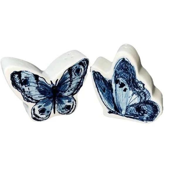 CRACKER BARREL Butterfly‎ Salt and Pepper Set Rare