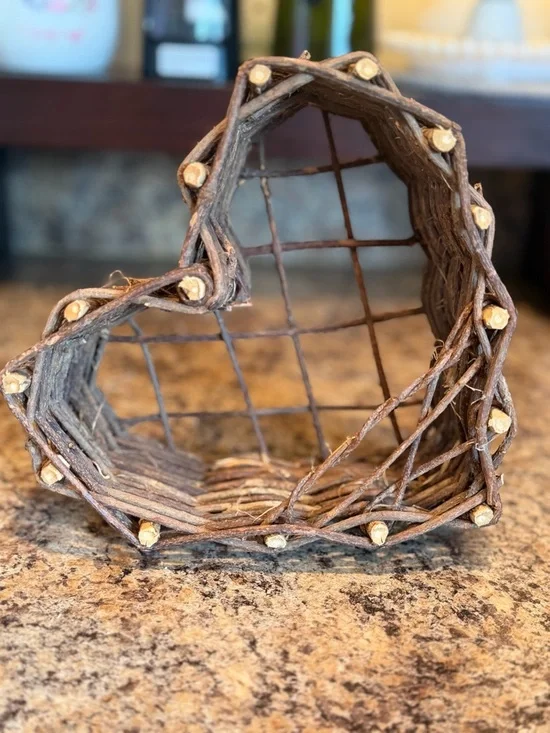 Wall hanging Wooden Heart Shelf