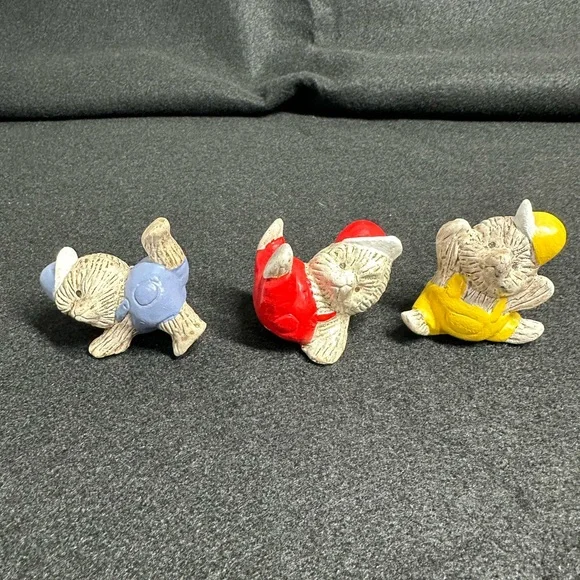 Vintage Japan Style Anthropomorphic Mouse Figurines Set Of 3 Josef Style