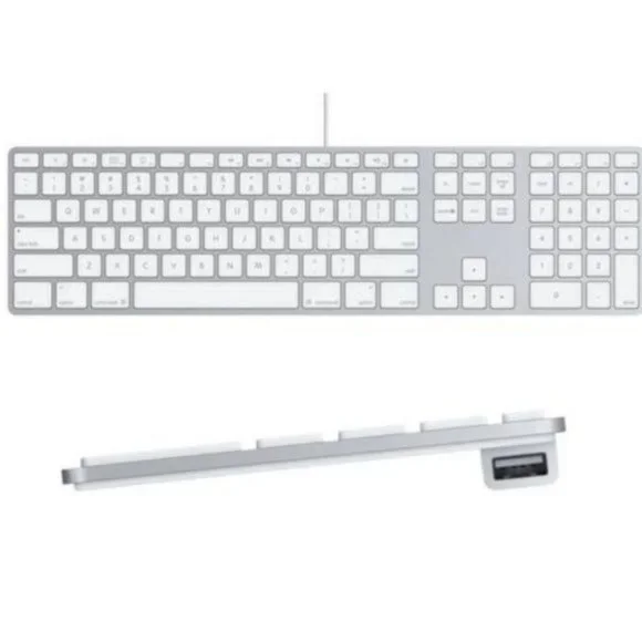 Apple A1243 Magic Wired Aluminum Number Pad Keyboard w/ USB Port MB110LL…