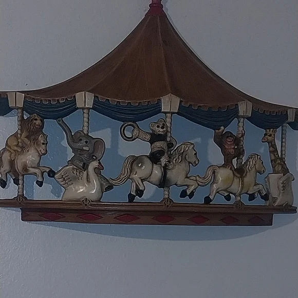 Vintage Carousel Animal Wall Decor