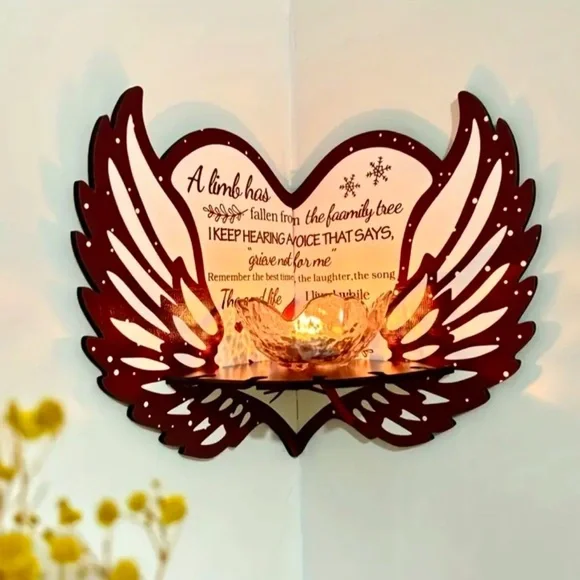 Decorative Angel Wing Wall Shelf