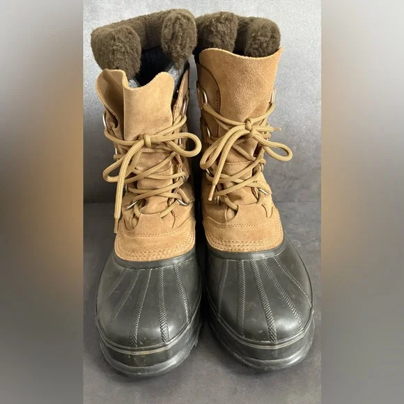 Sorel Tan and Black Winter Boots Size 10