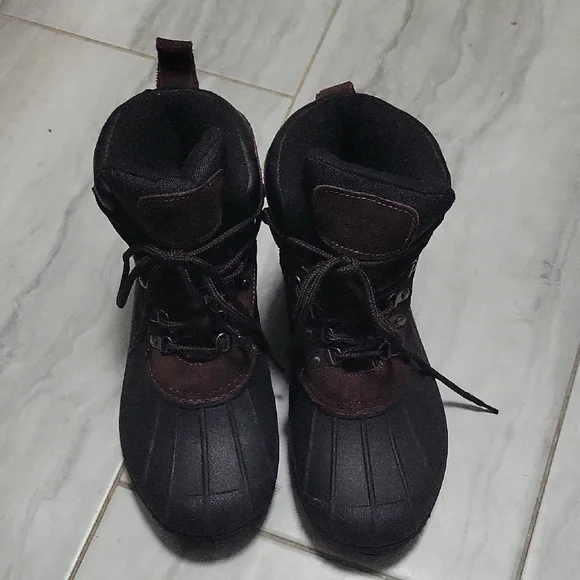 Smith's America Since 1905 Men's Black and Brown Rain & Snow Boots SZ 8M