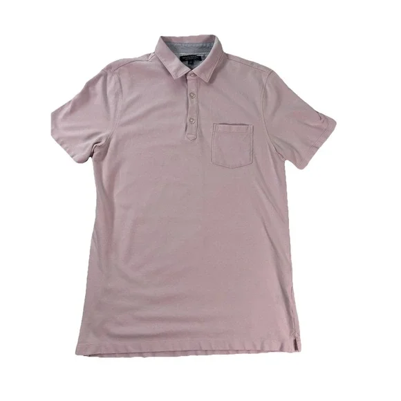 Banana Republic Mens Performance Knit Collar Polo Short Sleeve Shirt Sz Medium M