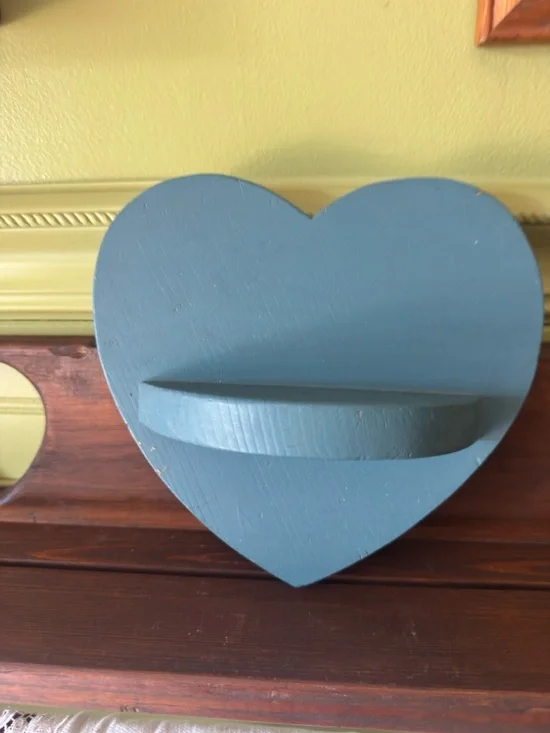 Blue Heart Wall Shelf Home Decor