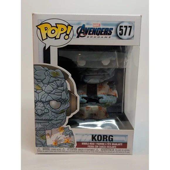 Funko Pop Marvel Avengers Endgame Korg #577 Gamer w/ Headset w/ Box Vinyl Figure