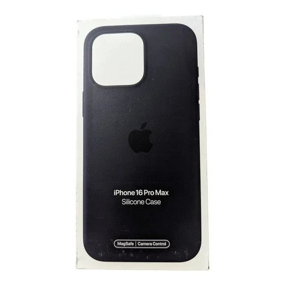 i2-O Apple Silicone Case with MagSafe for iPhone 16 Pro Max Black
