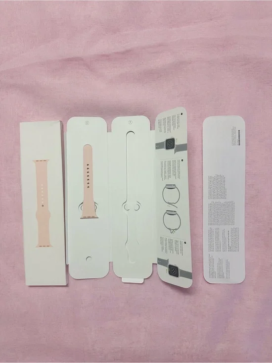 Original APPLE WATCH Silicone Strap Band PINK ONE Side
