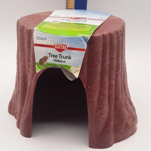 Kaytee Tree Trunk Hideout Small for Hamsters, Gerbils, Mice & Small Animals NEWr