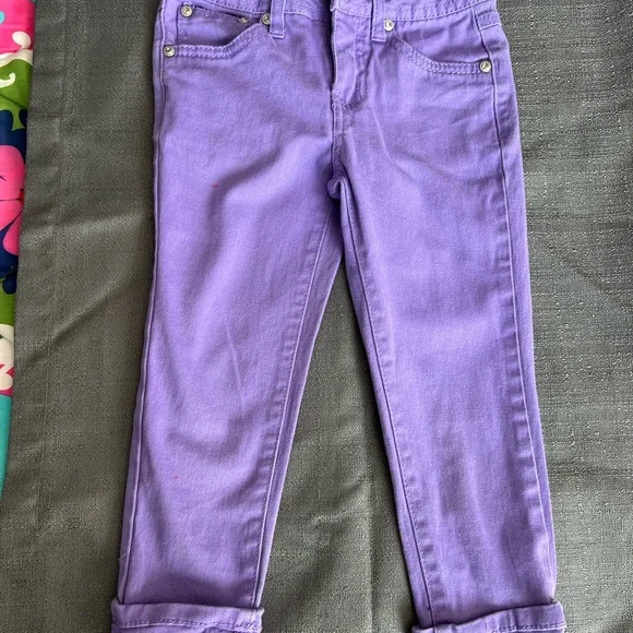 Girl Purple Cropped pants size 7