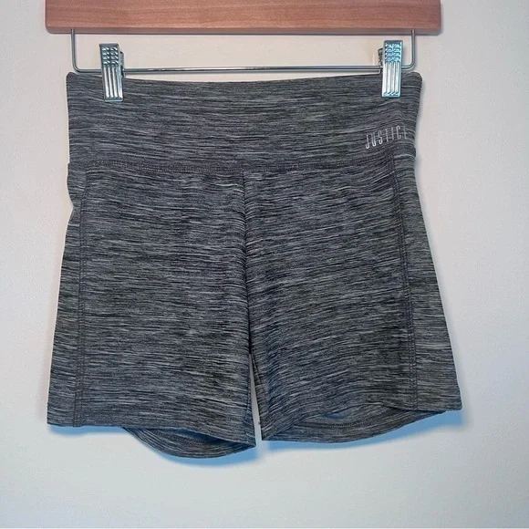 Justice Gray Shorts with Moisture Wicking Fabric and‎ Wide Waistband