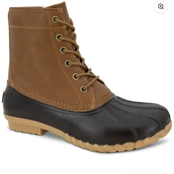 New in Box JBU Jambu Men's Size 12 Dk Brown & Tan Waterproof Boots