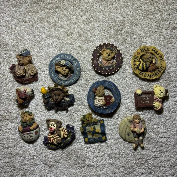 Charming Boyds Bears - Friends of Boyds - Collectible Bear Figurines Set