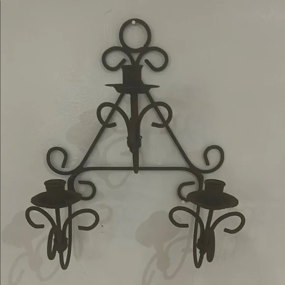 Brown rusted Wall Candle Holder
