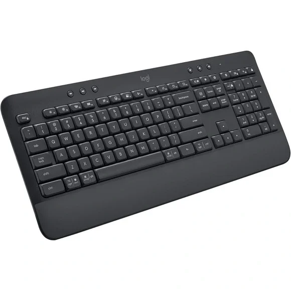 Logitech Signature K650 Bluetooth Keyboard Graphite USB Mac PC Wrist Support Ful