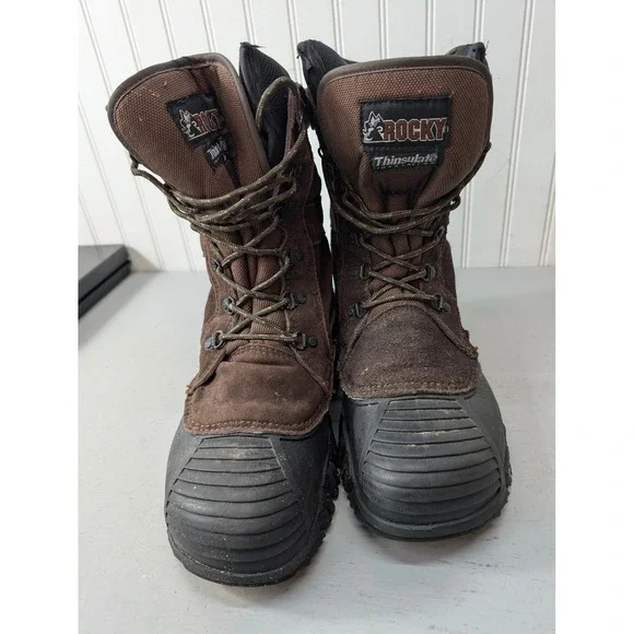 Rocky Thinsulate Insulated Jasper Trac Waterproof Boots 530464 Lug Sole 11