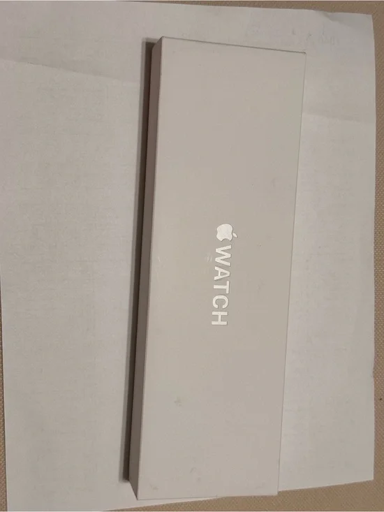 Apple White Apple Watch Packaging Box with Silver Logo