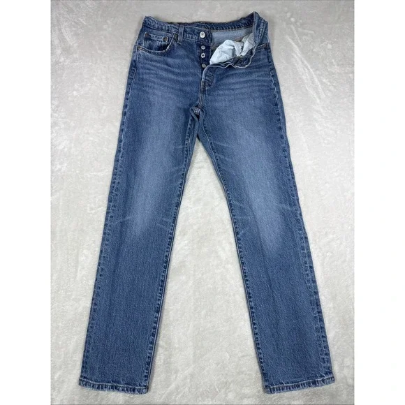 Levi's 501 Button Fly Jeans Med Wash Men's Size 29X32