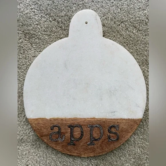 🪷 Mudpie Marble & Wood Round 