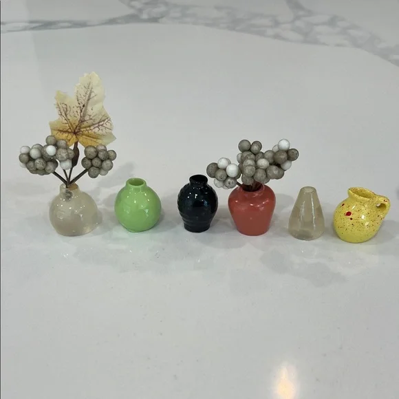 Cute. Miniature. Buds Vases Magnets.