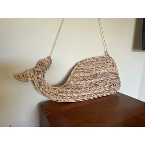 Woven Whale Wall Decor