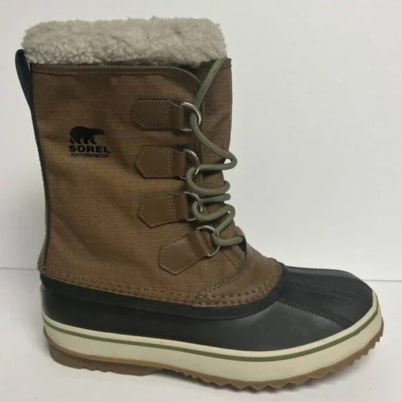 Sorel Men's 1964 Pac Nylon Waterproof Boots Brown, Size 7 M