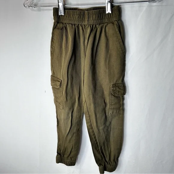 Nomad Olive Green Tan Kids Jogger Pants Little Boy Medium Size 5