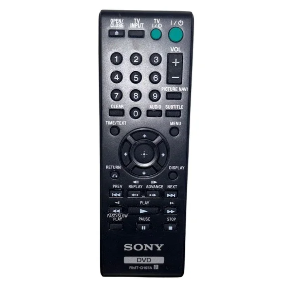 Sony | Genuine | RMT-D187A |‎ DVD Remote Control | Black Replacement Remote