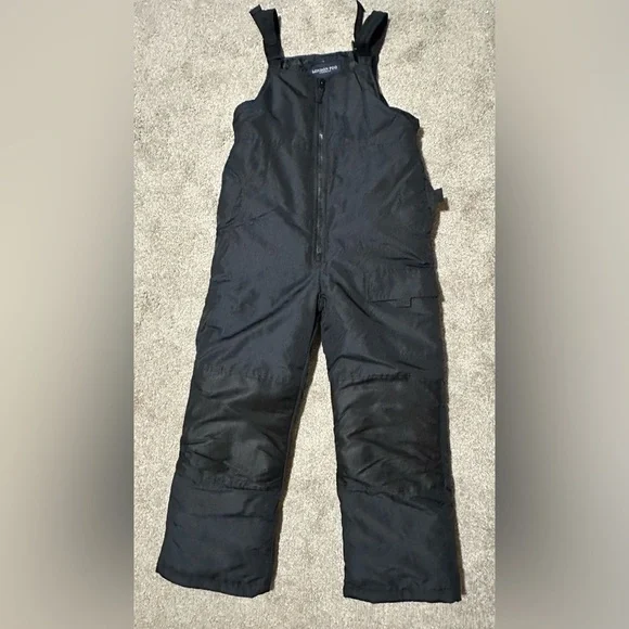 London Fog Kids Black Bib Snowpants