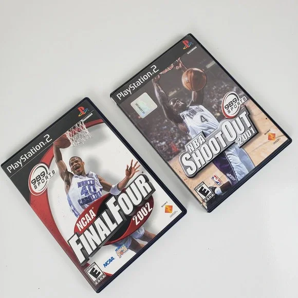 PS2 Basketball Bundle NCAA Final Four 2002 & NBA ShootOut 2001 989 Sports Sony