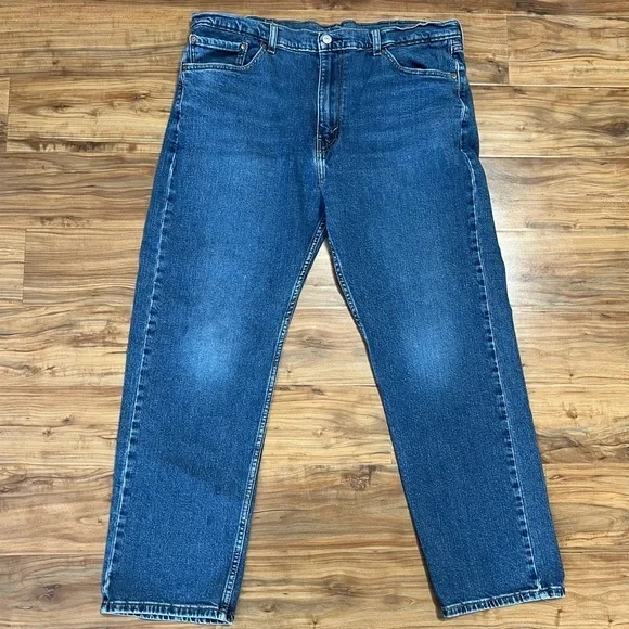 Levi's 505 Jeans Mens 40x30‎ Regular Fit Medium Wash Blue Cotton Denim