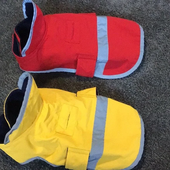 Lands End pet rain and snow jacket bundle