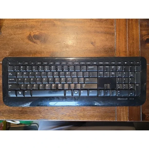 Microsoft 800 Model 1455 Wireless Keyboard Black No USB