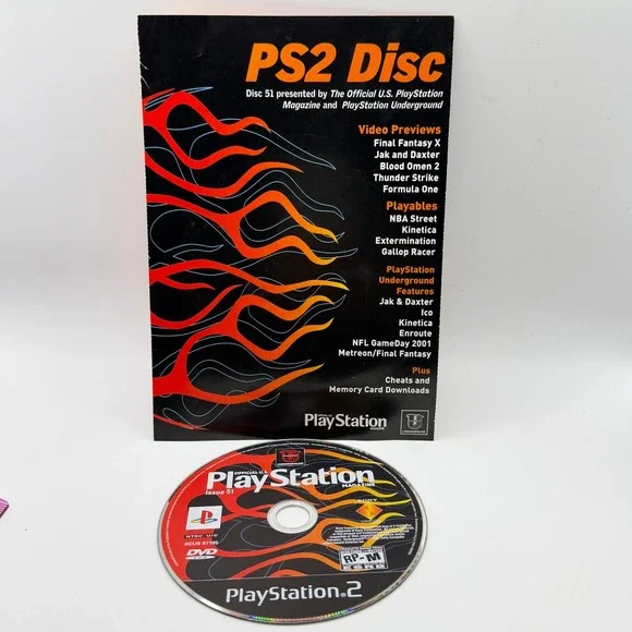 Sony PlayStation 2 Official Magazine Issue 51 Demo Disc SCUS-97165 Retro Gaming