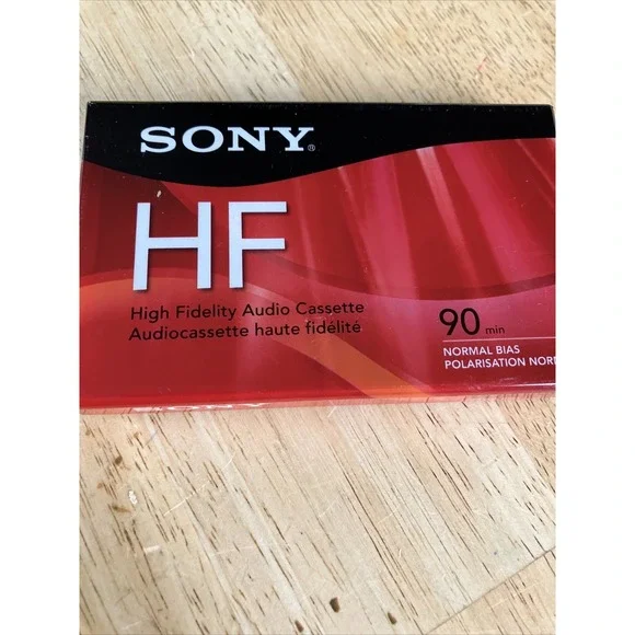 (New)Sony HF 90 Minute High Fidelity‎ Normal Bias Blank Audio Cassette Tape