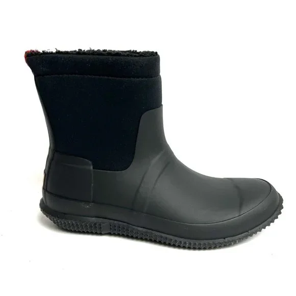 Hunter Mens Original Sherpa Boot Black Size 7 M