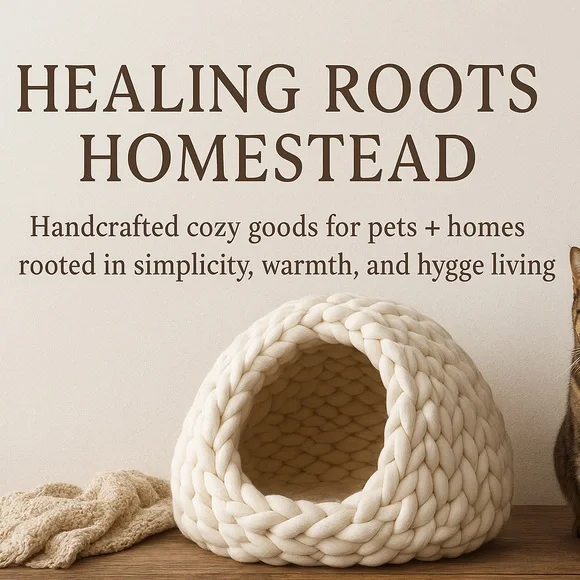 Handcrafted Cozy Hygge Haven™️ Pet Cave
